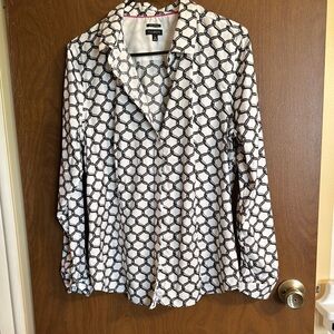 Talbots Black and White Women's Top